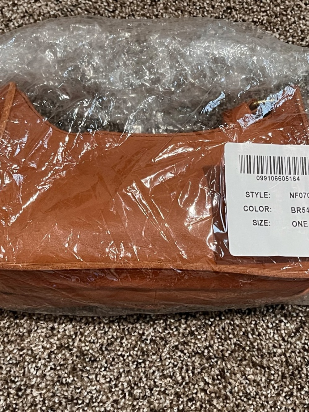 Madewell The Sydney Shoulder Leather Hobo‎ Bag in Burnished Caramel NWF NF070 - Picture 12 of 12